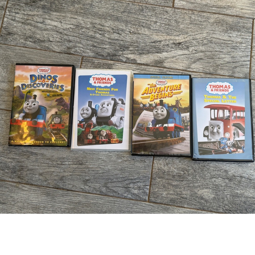 Thomas & Friends DVDs Lot of 4 Thomas the Train Childrens Animated Movies Videos